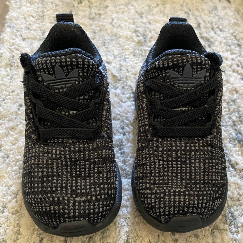 Like new black toddler adidas